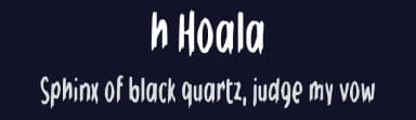 h Hoala by wepfont.com — Script Handwritten Font — thumbnail 2