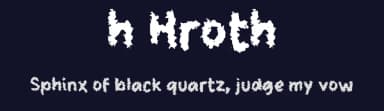 h Hroth by wepfont.com — Script Handwritten Font — thumbnail 2