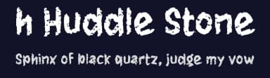 h Huddle Stone by wepfont.com — Script Handwritten Font — thumbnail 2
