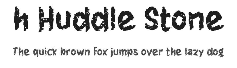 h Huddle Stone by wepfont.com — Script Handwritten Font