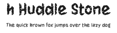 h Huddle Stone by wepfont.com — Script Handwritten Font — thumbnail 1