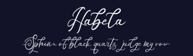 Habela by Riki — Script Handwritten Font — thumbnail 2