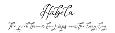 Habela by Riki — Script Handwritten Font — thumbnail 1