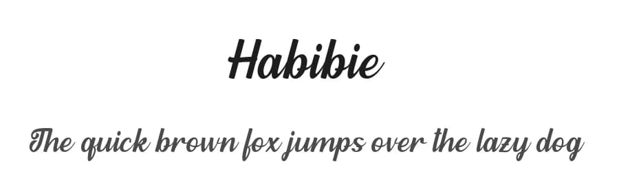 Habibie by NJ Studio — Script Handwritten Font
