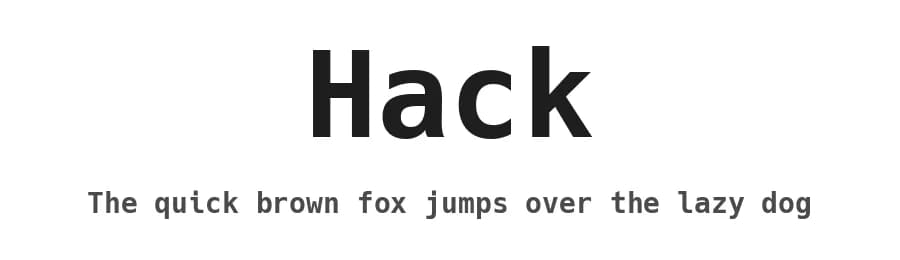 Hack by Chris Simpkins — Sans Serif Font