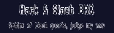 Hack & Slash BRK by Ænigma — Script Handwritten Font — thumbnail 2