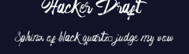 Hacker Draft by Daffa Syarif — Script Handwritten Font — thumbnail 2