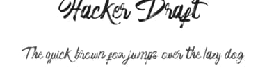 Hacker Draft by Daffa Syarif — Script Handwritten Font — thumbnail 1