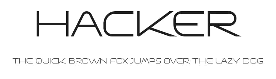 Hacker by Vladimir Nikolic — Sans Serif Font