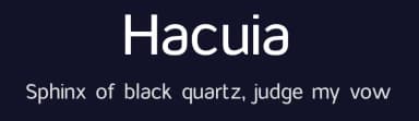 Hacuia by Lerima — Sans Serif Font — thumbnail 2