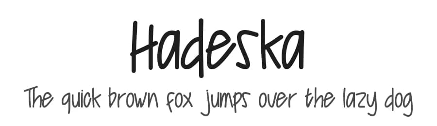 Hadeska by Nuun Creatype — Script Handwritten Font