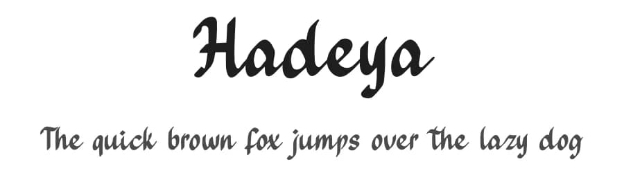 Hadeya by Typefactoryco — Script Handwritten Font
