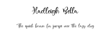 Hadleigh Bella by Kong Font — Script Handwritten Font — thumbnail 1