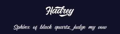 Hadrey by Vultype — Script Handwritten Font — thumbnail 2