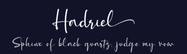 Hadriel by Letterara — Script Handwritten Font — thumbnail 2