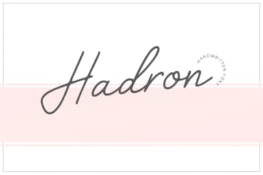Hadron Font by Pasha Larin — Script Handwritten Font — thumbnail 1