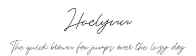 Haelynn by ReivNick — Script Handwritten Font — thumbnail 1