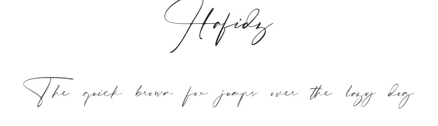 Hafidz by Redy Studio — Script Handwritten Font