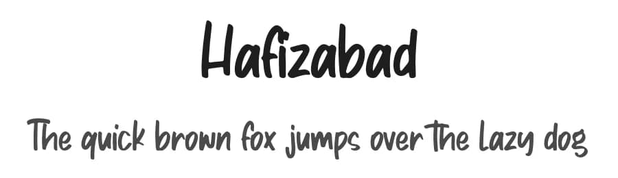 Hafizabad by Vunira Design — Script Handwritten Font