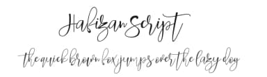Hafizan Script by Halim Antoni — Script Handwritten Font — thumbnail 1