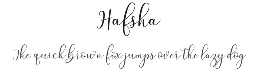 Hafsha by Symphony Studio — Script Handwritten Font