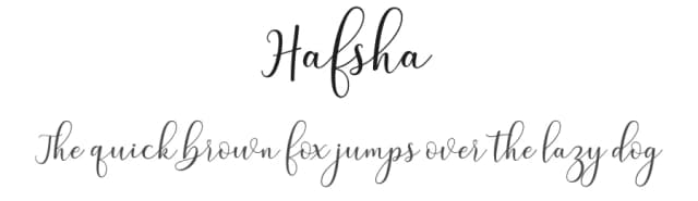 Hafsha by Symphony Studio — Script Handwritten Font