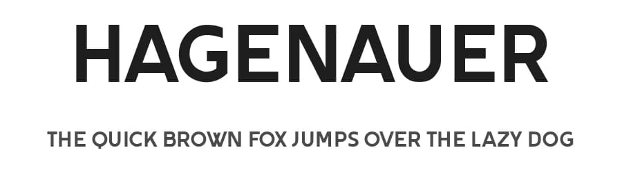 Hagenauer by Vladimir Nikolic — Sans Serif Font
