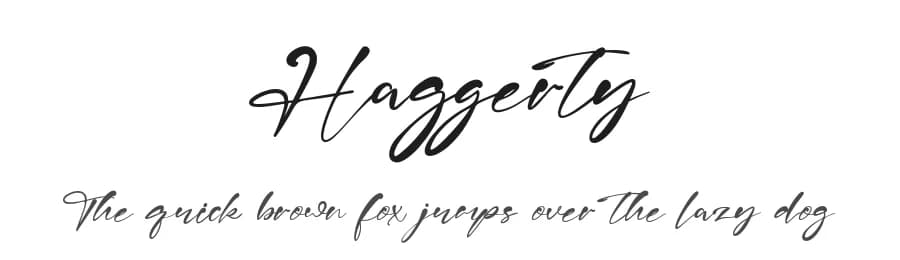 Haggerty by Staircase Studio — Script Handwritten Font