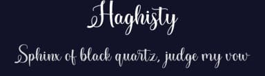 Haghisty by Makashi — Script Handwritten Font — thumbnail 2