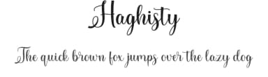 Haghisty by Makashi — Script Handwritten Font — thumbnail 1