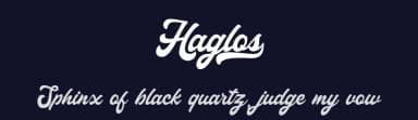 Haglos by Vultype — Script Handwritten Font — thumbnail 2