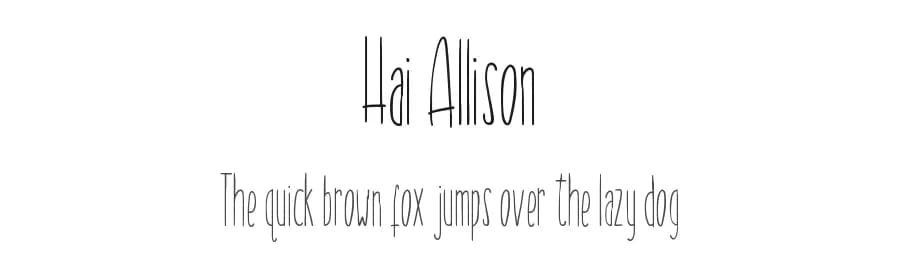 Hai Allison by Creatype Studio — Script Handwritten Font