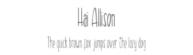 Hai Allison by Creatype Studio — Script Handwritten Font — thumbnail 1
