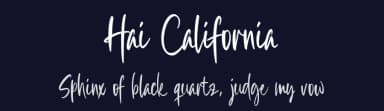 Hai California by Colllab Studio — Script Handwritten Font — thumbnail 2