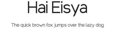 Hai Eisya by PutraCetol Studio — Sans Serif Font — thumbnail 1