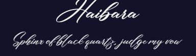 Haibara by Makashi — Script Handwritten Font — thumbnail 2