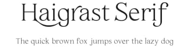 Haigrast Serif by Måns Grebäck — Serif Font — thumbnail 1