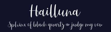 Hailluna by www.movefont .com — Script Handwritten Font — thumbnail 2