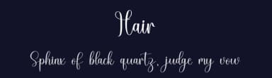 Hair by FreshtypeINK — Script Handwritten Font — thumbnail 2