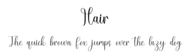 Hair by FreshtypeINK — Script Handwritten Font — thumbnail 1