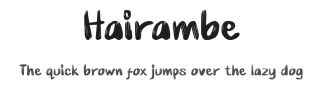 Hairambe by Rometheme Std — Script Handwritten Font