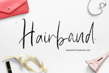 Hairband Font by Pasha Larin — Script Handwritten Font — thumbnail 1