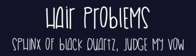 Hair Problems by Des Gomez — Script Handwritten Font — thumbnail 2