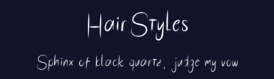 HairStyles by mightype — Script Handwritten Font — thumbnail 2
