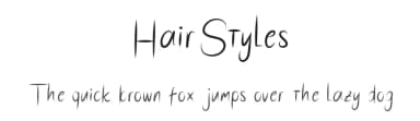 HairStyles by mightype — Script Handwritten Font — thumbnail 1
