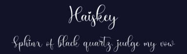 Haiskey by NanaNissa — Script Handwritten Font — thumbnail 2
