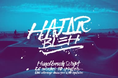 Hajar Bleh Font by KreasiMalam — Script Handwritten Font — thumbnail 1