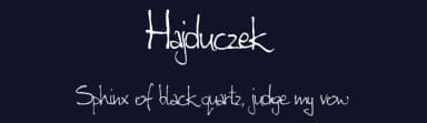 Hajduczek by Leszek Soltys — Script Handwritten Font — thumbnail 2