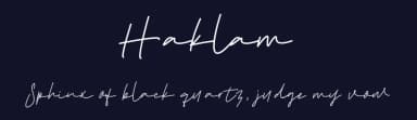 Haklam by Ahmad Khaidir — Script Handwritten Font — thumbnail 2