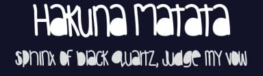 Hakuna Matata by Des Gomez — Script Handwritten Font — thumbnail 2